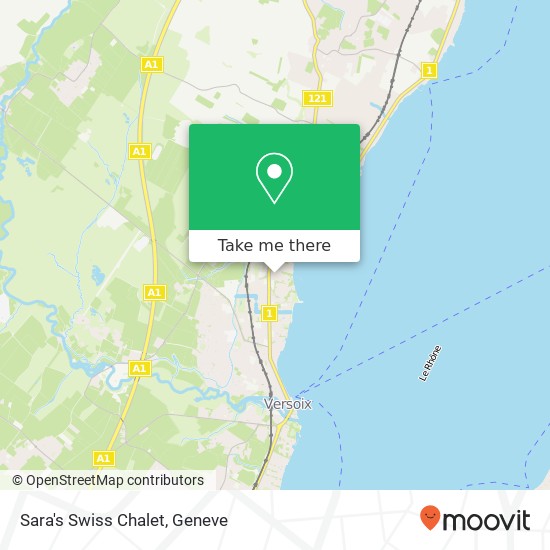 Sara's Swiss Chalet map