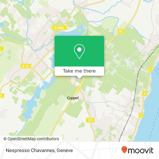 Nespresso Chavannes map