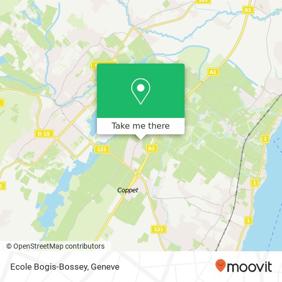 Ecole Bogis-Bossey map