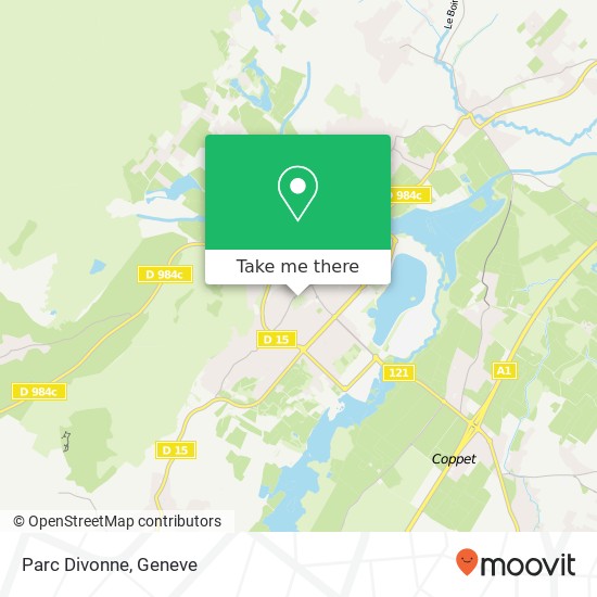 Parc Divonne map