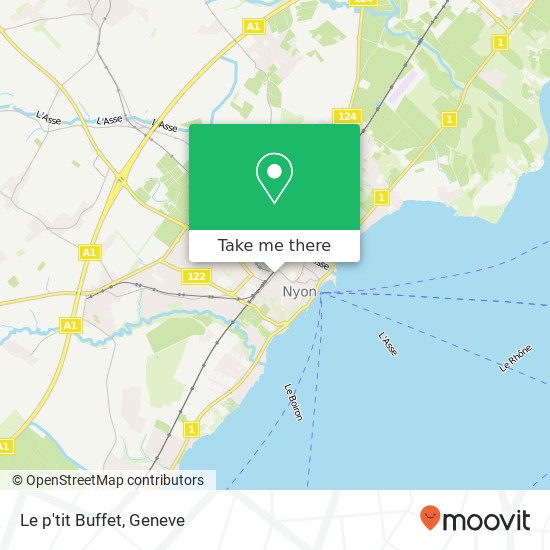 Le p'tit Buffet map