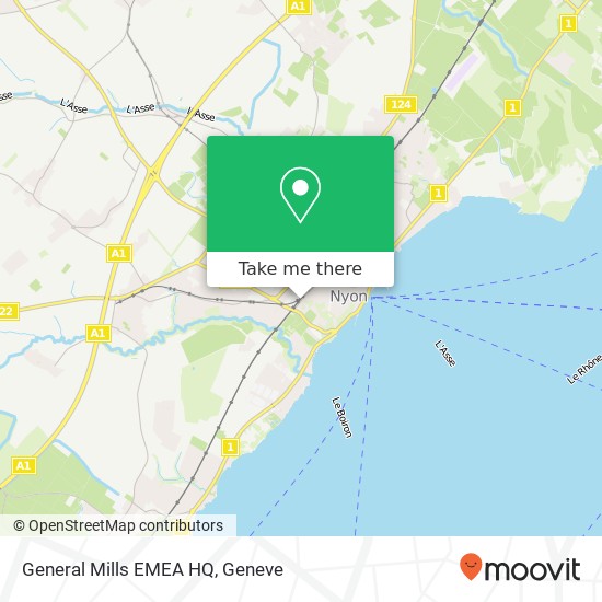 General Mills EMEA HQ map