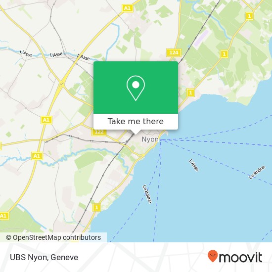 UBS Nyon map