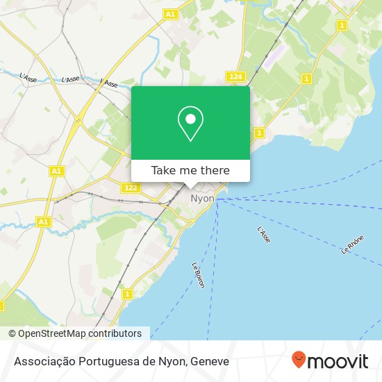 Associação Portuguesa de Nyon map