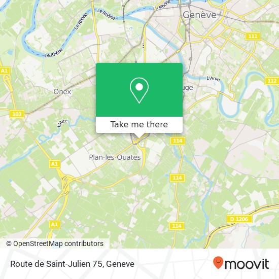 Route de Saint-Julien 75 map