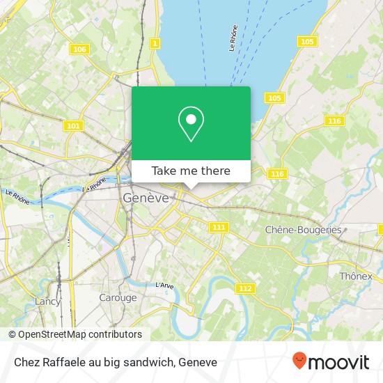 Chez Raffaele au big sandwich map