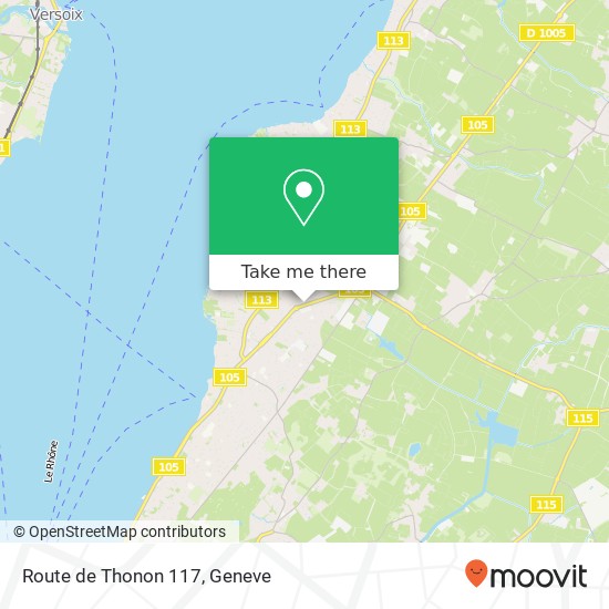 Route de Thonon 117 map