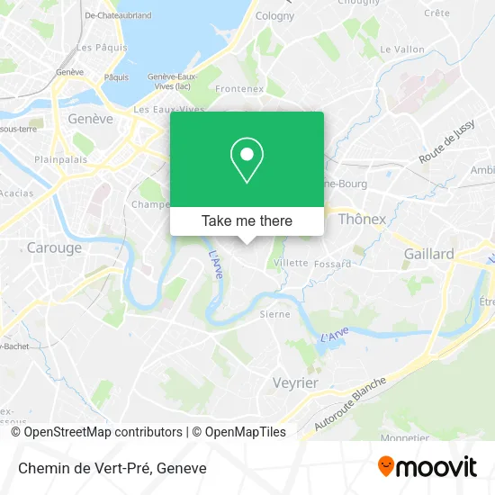 Chemin de Vert-Pré map