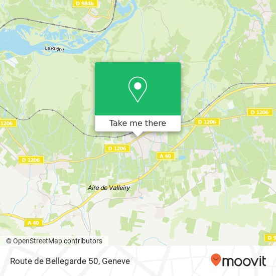 Route de Bellegarde 50 map