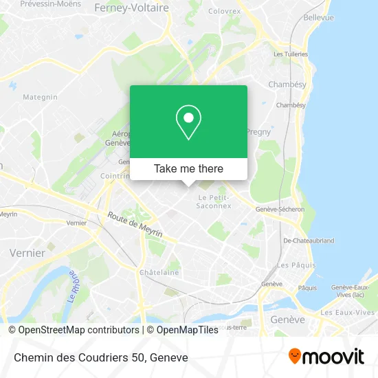 Chemin des Coudriers 50 map