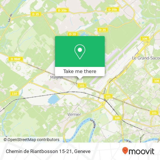 Chemin de Riantbosson 15-21 map