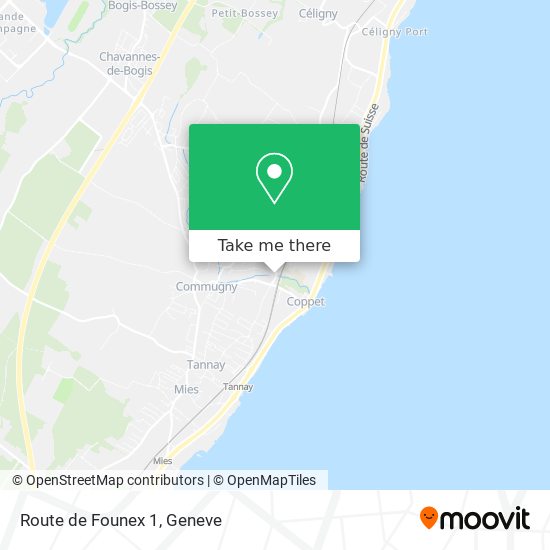 Route de Founex 1 Karte