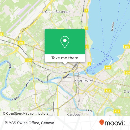 BLYSS Swiss Office map