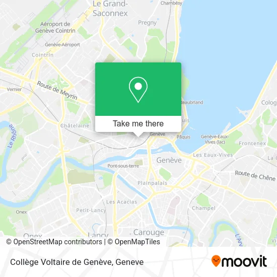 Collège Voltaire de Genève map
