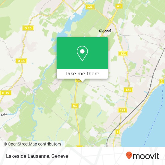 Lakeside Lausanne Karte