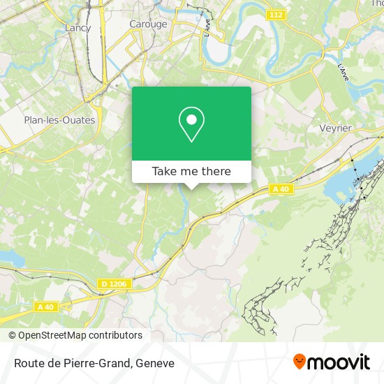 Route de Pierre-Grand map
