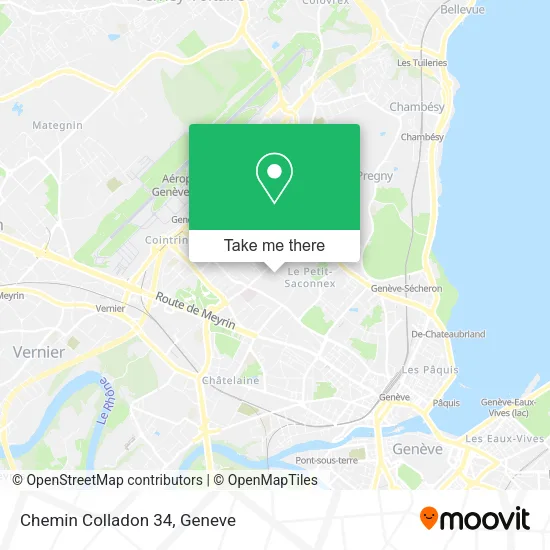 Chemin Colladon 34 map
