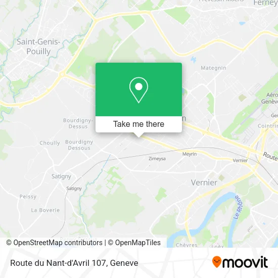 Route du Nant-d'Avril 107 map