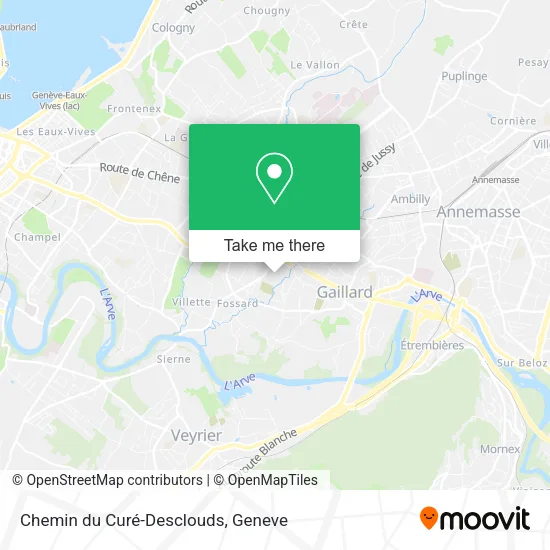 Chemin du Curé-Desclouds map