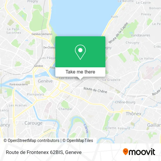 Route de Frontenex 62BIS plan