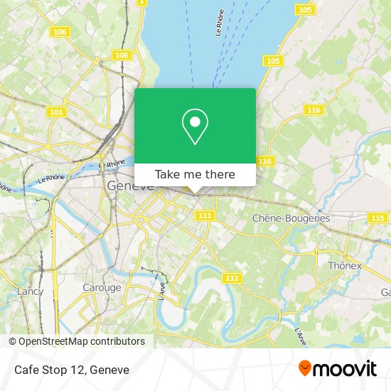 Cafe Stop 12 map