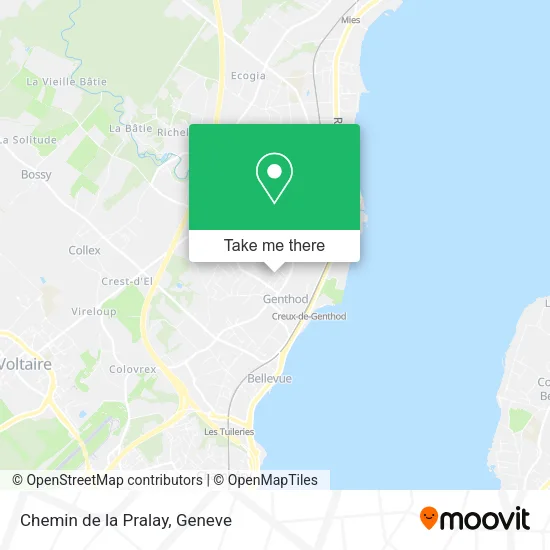 Chemin de la Pralay map