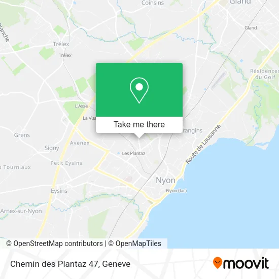 Chemin des Plantaz 47 map