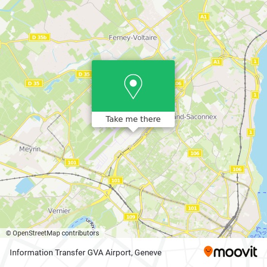 Information Transfer GVA Airport Karte