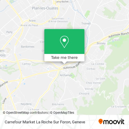 Carrefour Market La Roche Sur Foron Karte