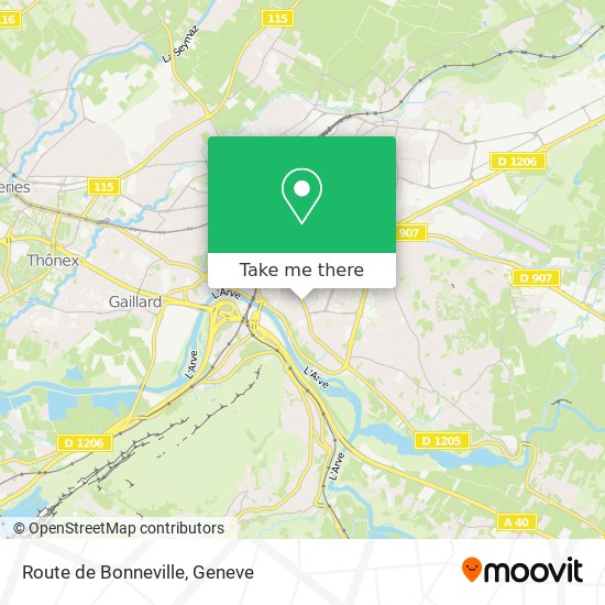 Route de Bonneville map