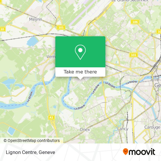 Lignon Centre map