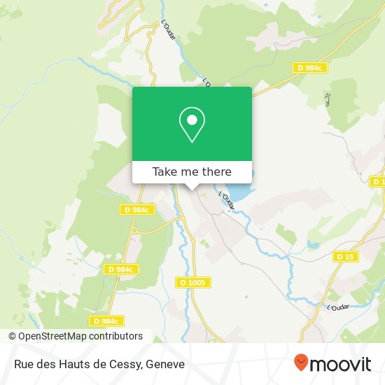 Rue des Hauts de Cessy map