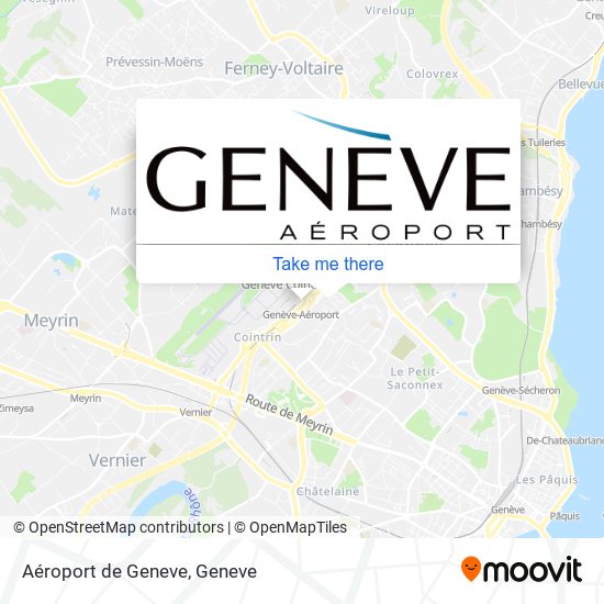 Aéroport de Geneve Karte