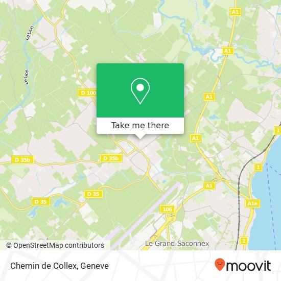 Chemin de Collex map