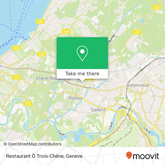 Restaurant Ô Trois-Chêne map