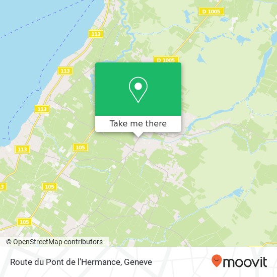 Route du Pont de l'Hermance map