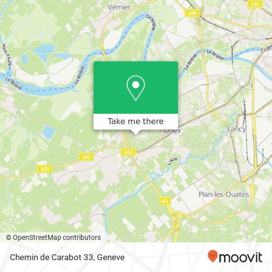 Chemin de Carabot 33 map