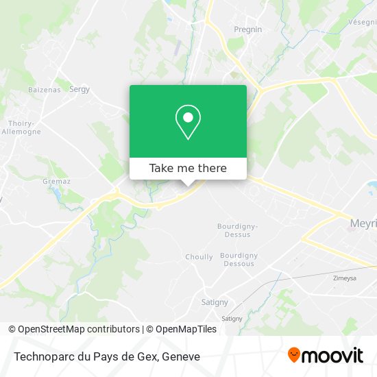 Technoparc du Pays de Gex map