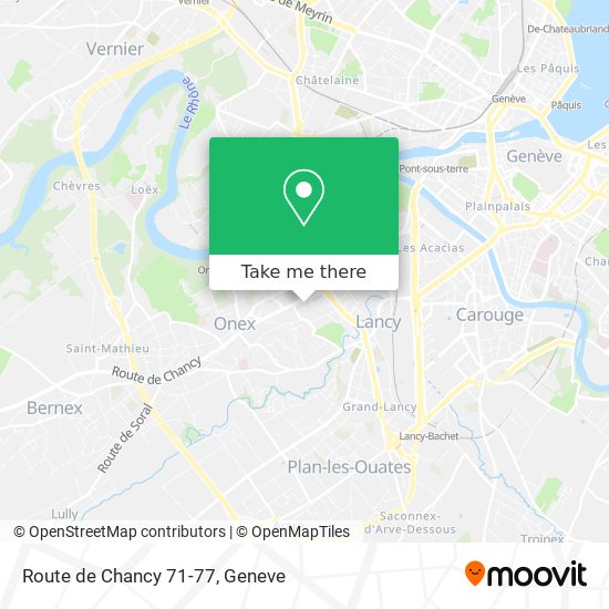 Route de Chancy 71-77 Karte