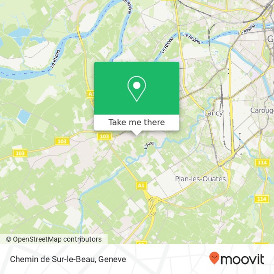 Chemin de Sur-le-Beau map
