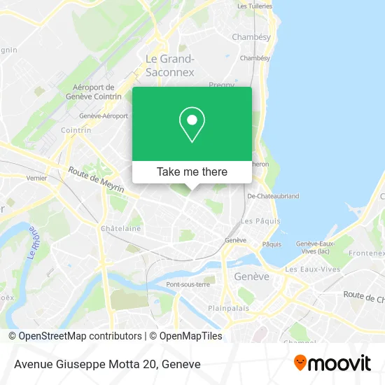 Avenue Giuseppe Motta 20 plan