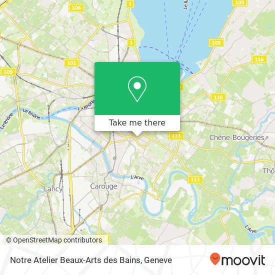 Notre Atelier Beaux-Arts des Bains map