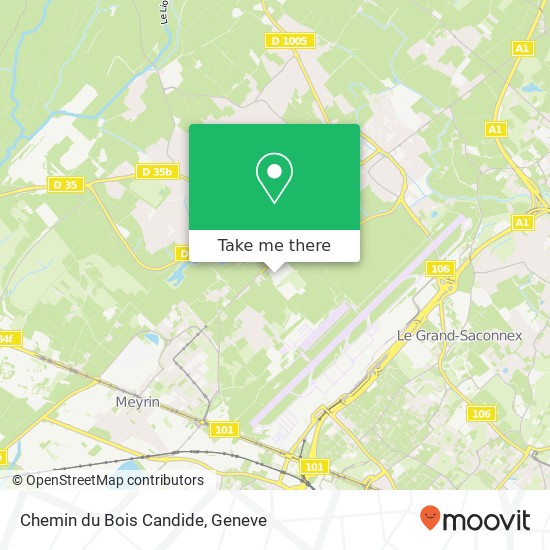 Chemin du Bois Candide map