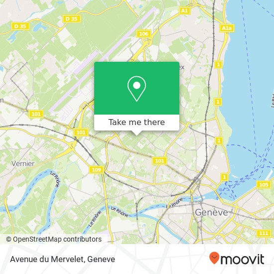 Avenue du Mervelet map