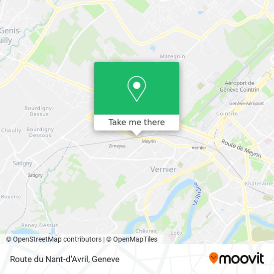 Route du Nant-d'Avril map