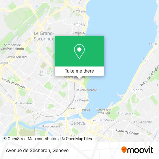Avenue de Sécheron plan