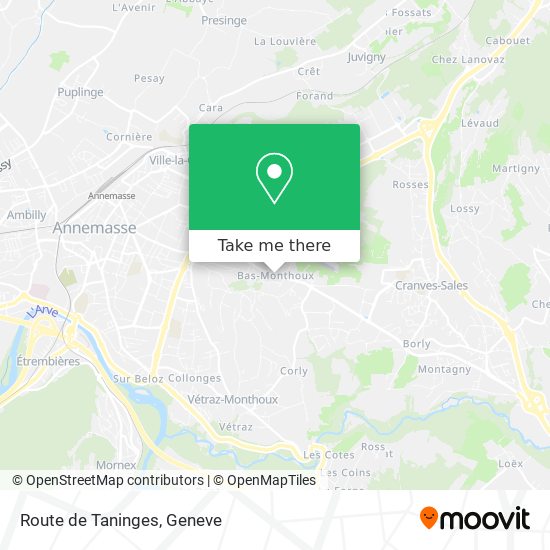 Route de Taninges Karte