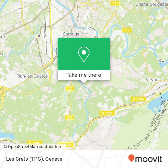 Les Crets (TPG) map