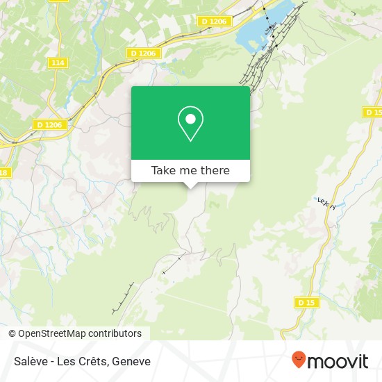 Salève - Les Crêts map