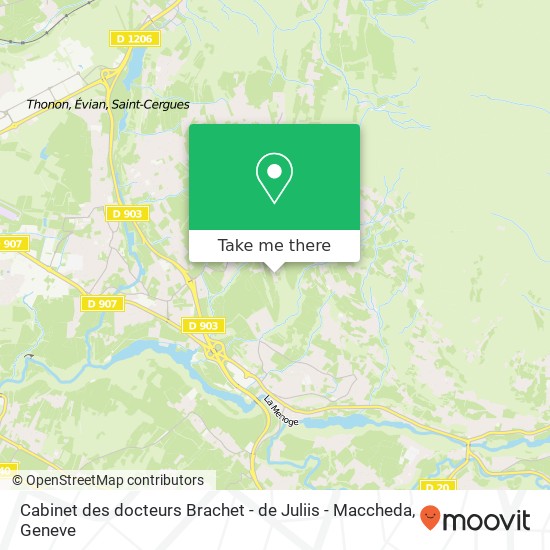 Cabinet des docteurs Brachet - de Juliis - Maccheda map